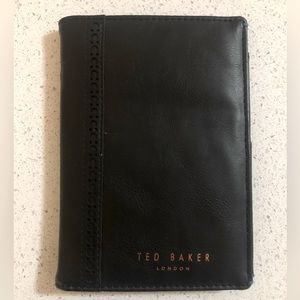 Ted Baker London black & blue men’s passport wallet